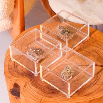 Quadro Flying Stones Petit - Cristal Fumê